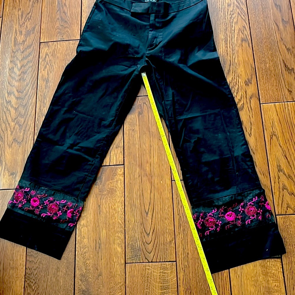 Vintage Rampage Black Cropped Pants